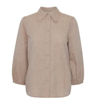 The Gabie Shirt - Toasted Coconut - PLUS