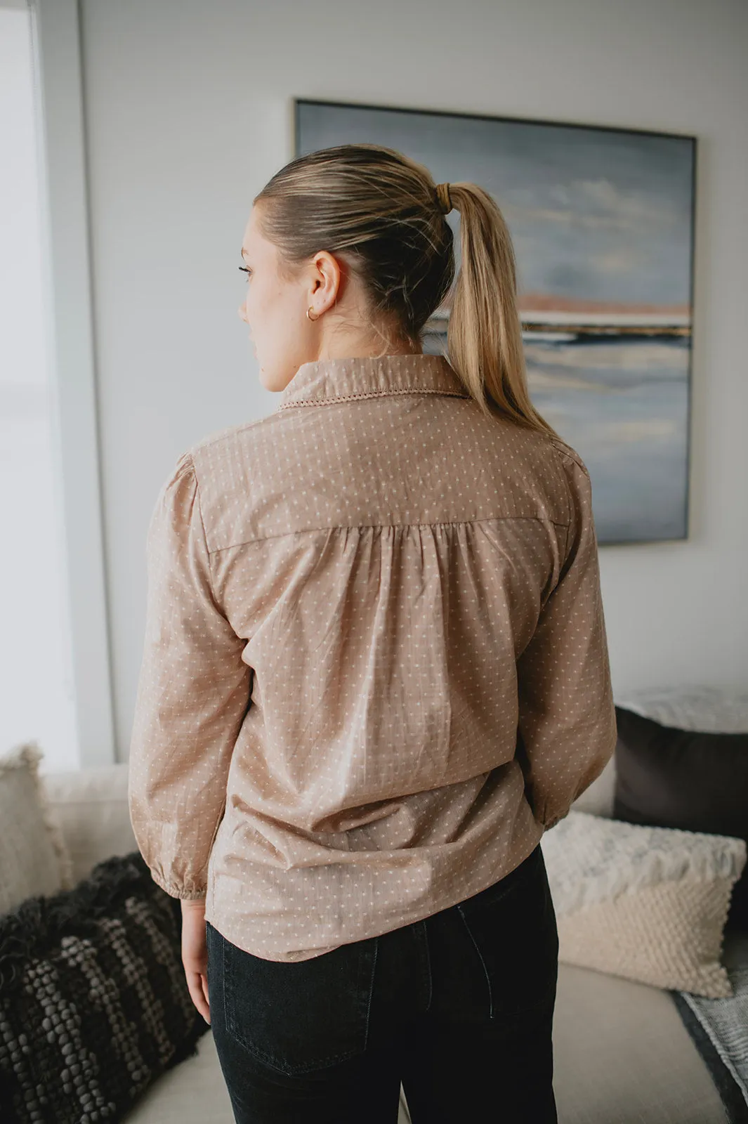 The Gabie Shirt - Toasted Coconut - PLUS