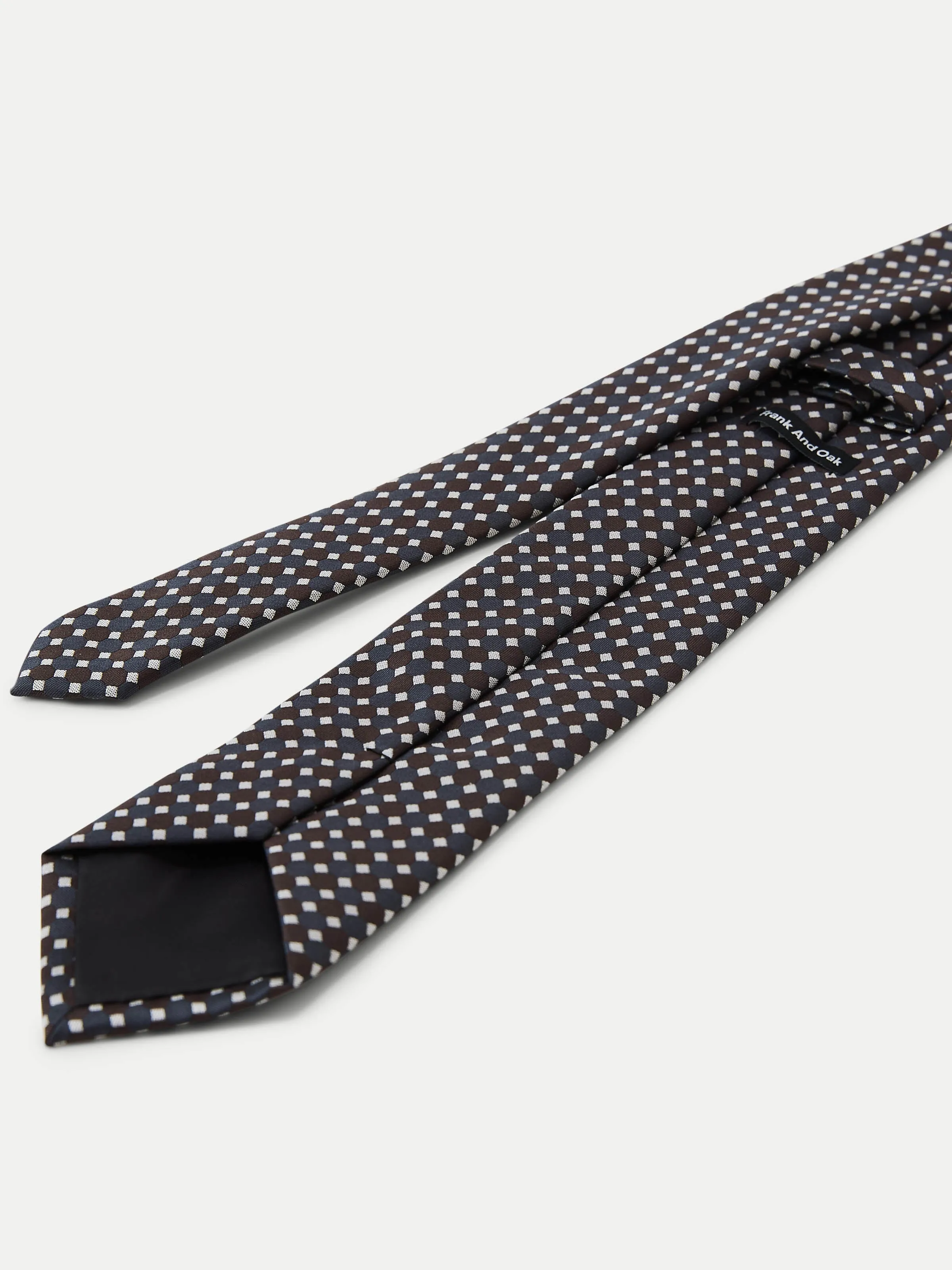 The Patterned Tie in Dark Grey