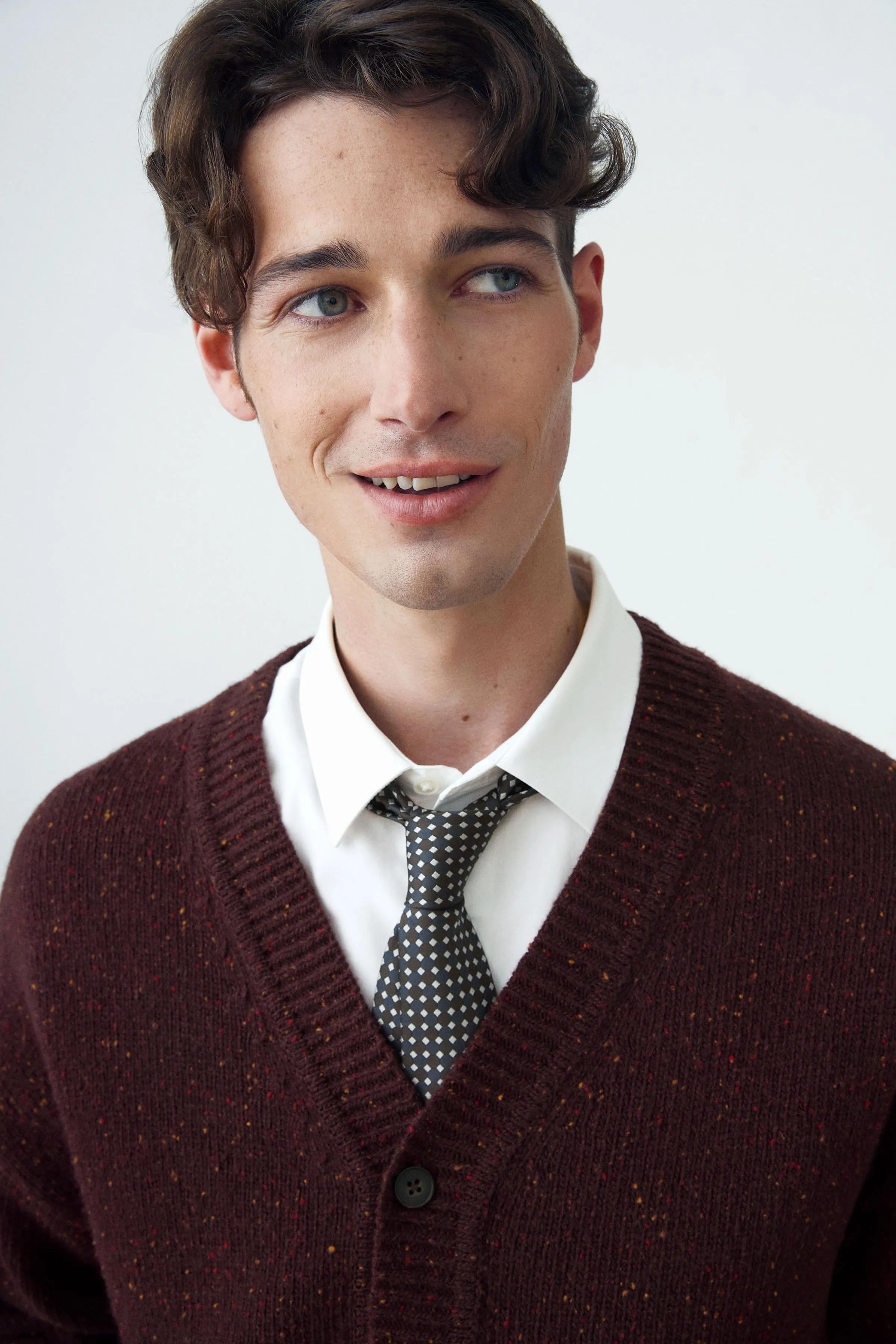 The Patterned Tie in Dark Grey
