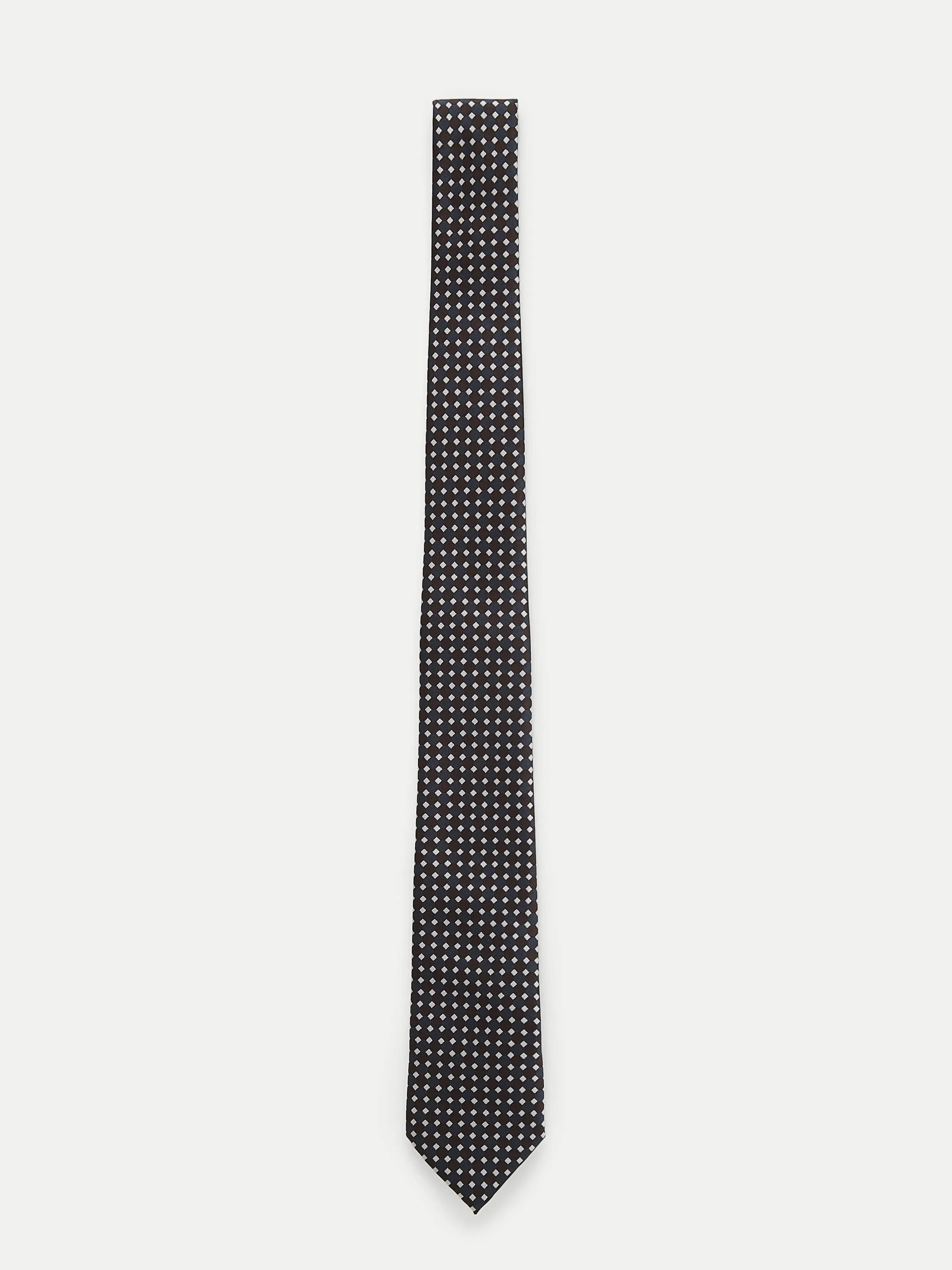 The Patterned Tie in Dark Grey