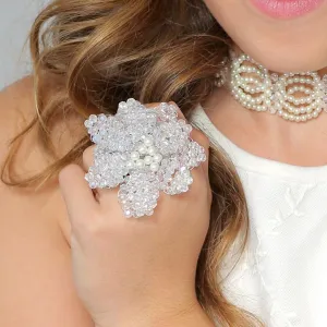 The Sabrina Crystal Flower Luxury Ring