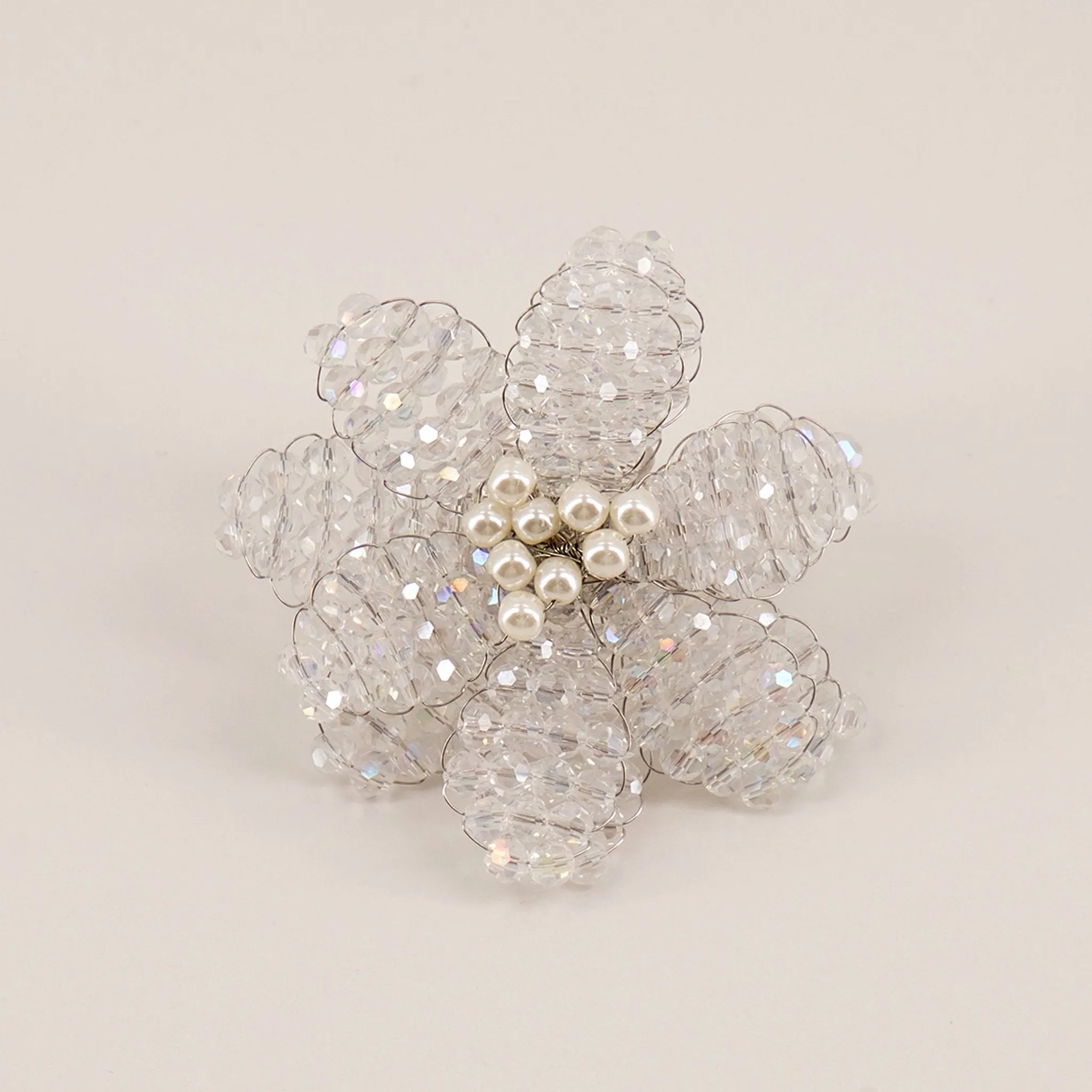 The Sabrina Crystal Flower Luxury Ring
