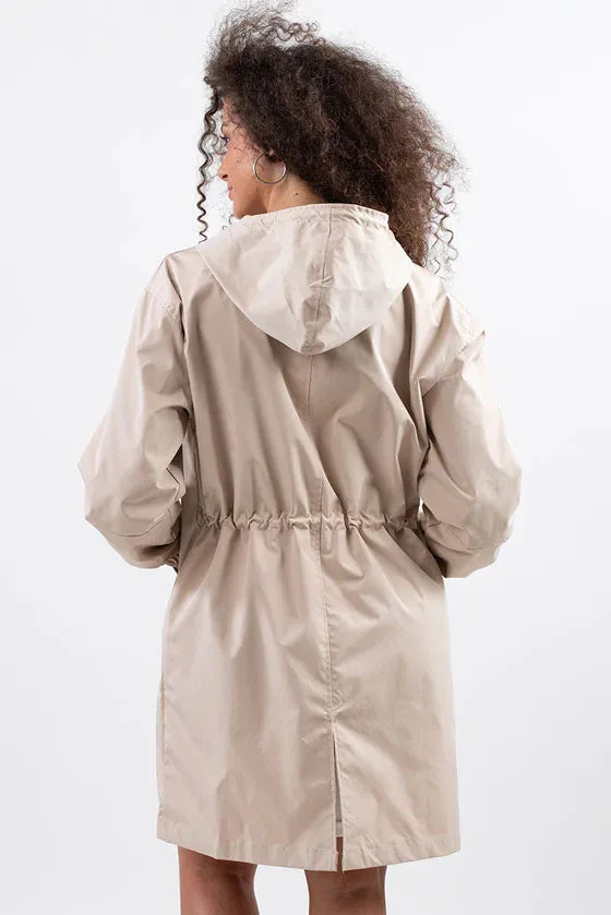 The Water Resistant Hooded Oversized Windbreaker Rain Jacket