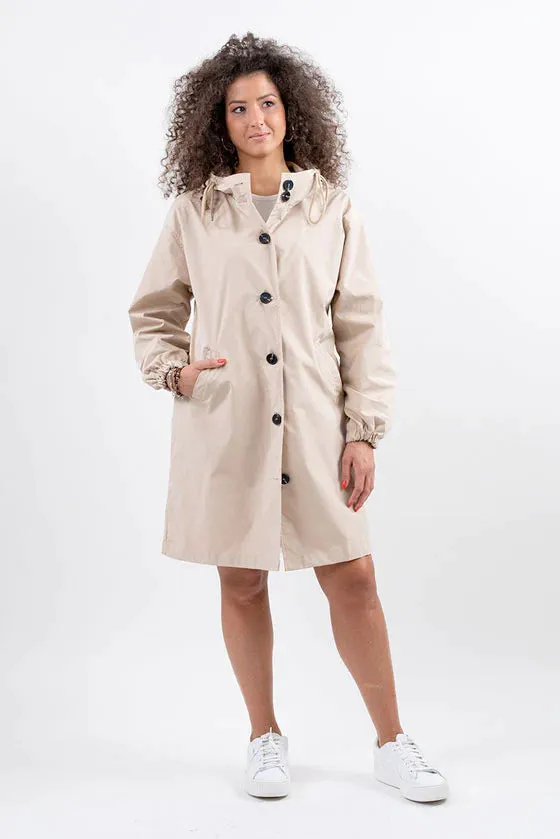 The Water Resistant Hooded Oversized Windbreaker Rain Jacket