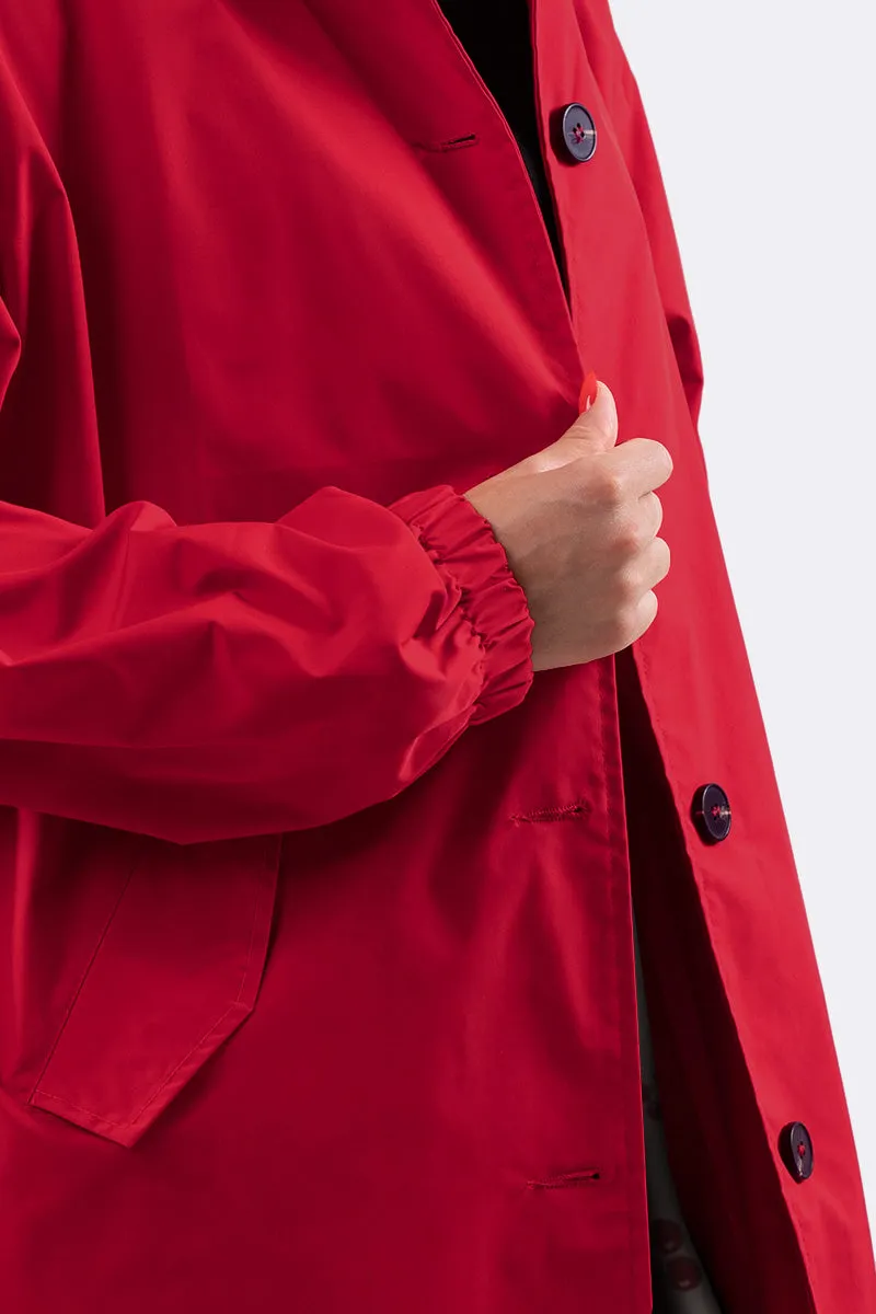 The Water Resistant Hooded Oversized Windbreaker Rain Jacket