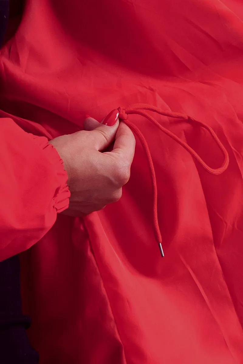 The Water Resistant Hooded Oversized Windbreaker Rain Jacket
