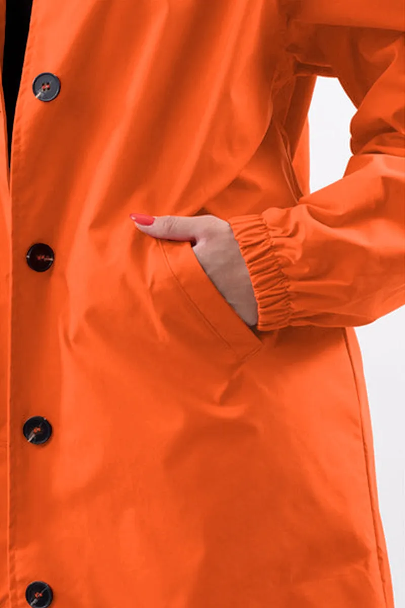 The Water Resistant Hooded Oversized Windbreaker Rain Jacket
