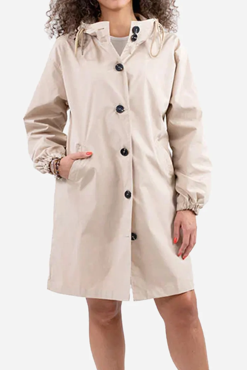 The Water Resistant Hooded Oversized Windbreaker Rain Jacket