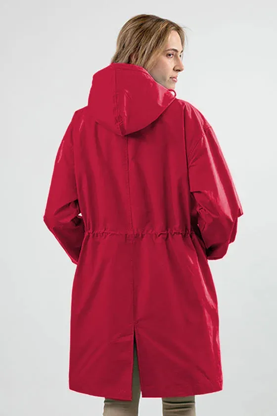 The Water Resistant Hooded Oversized Windbreaker Rain Jacket
