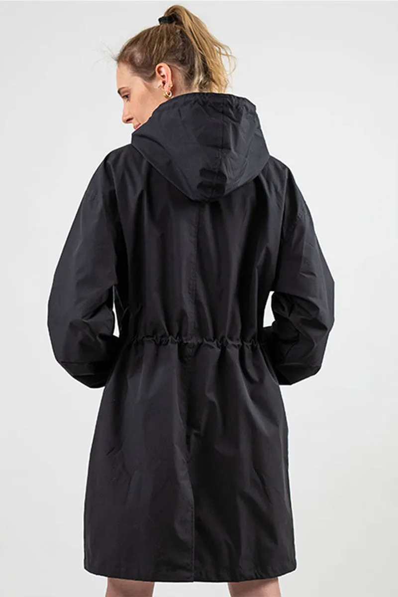The Water Resistant Hooded Oversized Windbreaker Rain Jacket