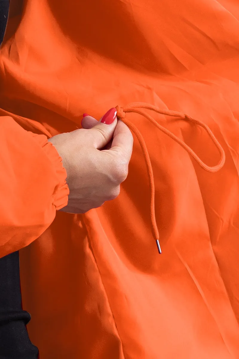 The Water Resistant Hooded Oversized Windbreaker Rain Jacket