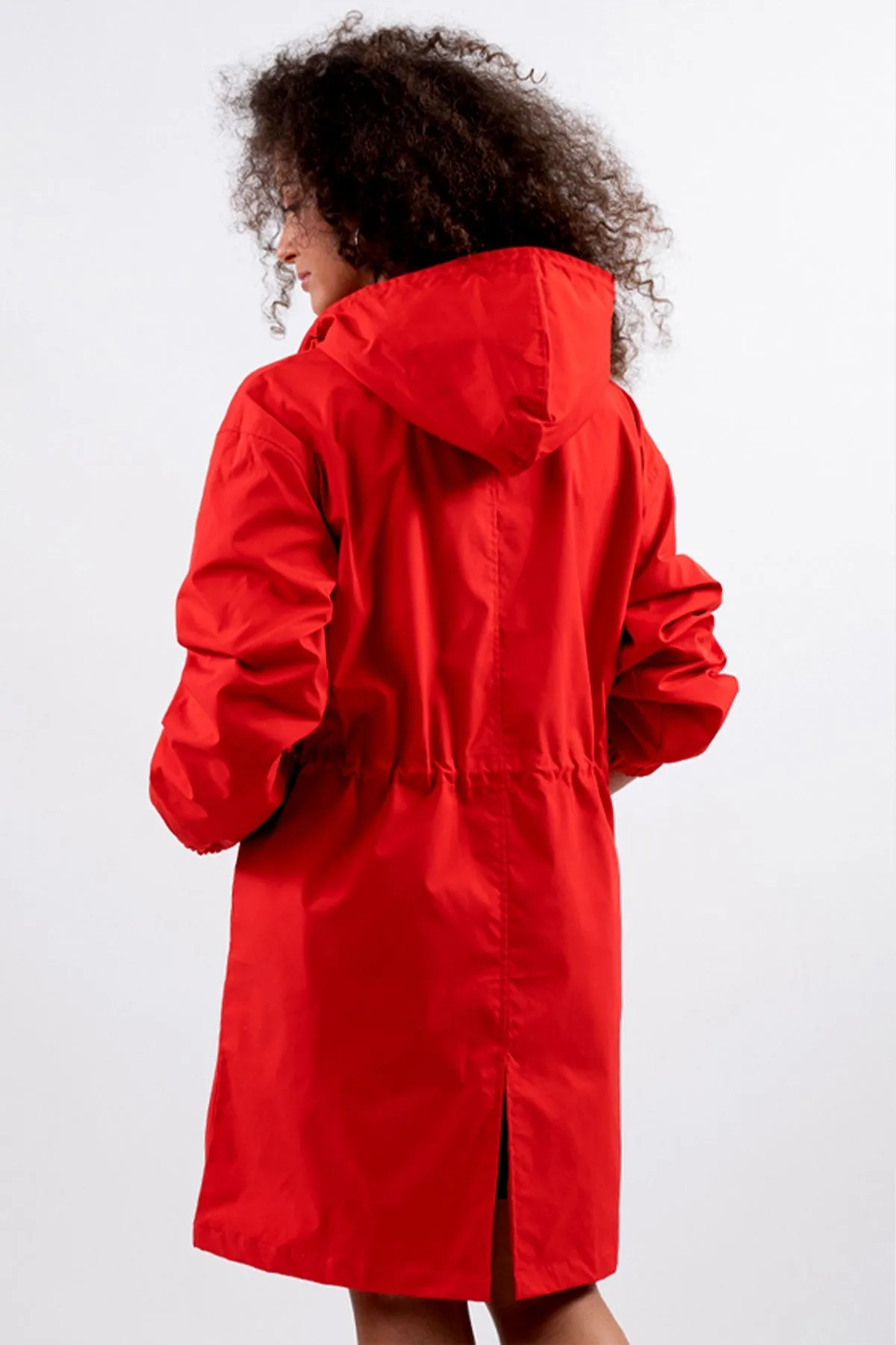 The Water Resistant Hooded Oversized Windbreaker Rain Jacket