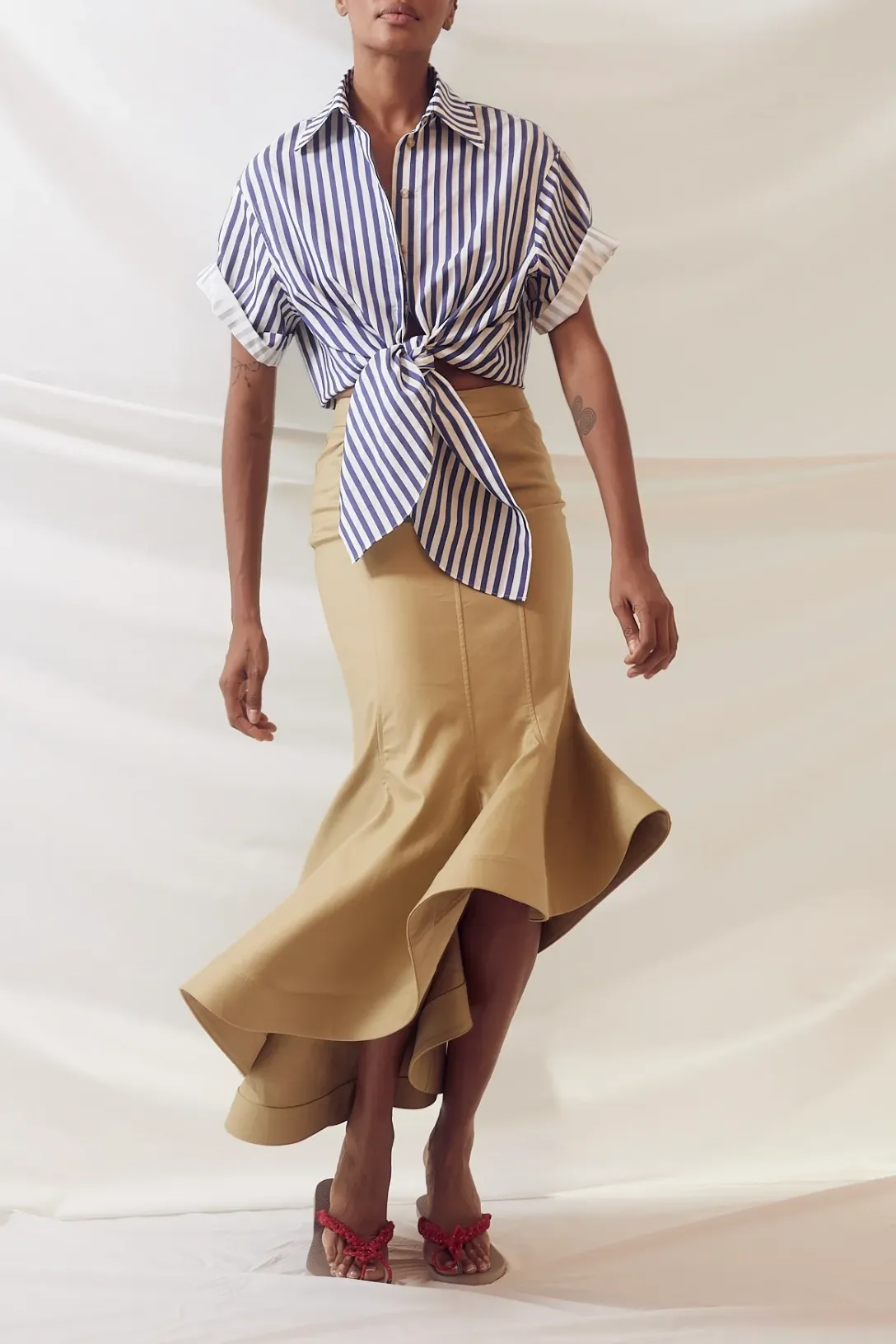 Tie Me Up, Tie Me Button Down | Awning Blue Stripe