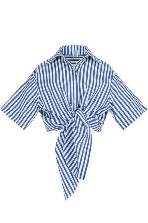 Tie Me Up, Tie Me Button Down | Awning Blue Stripe