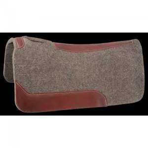 Tough-1 Wool 31"x 31" Contour Saddle Pad with Wear Leathers