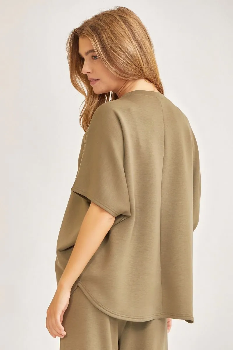TPN Paris Comfy Girlie Buttery Soft Set-Olive