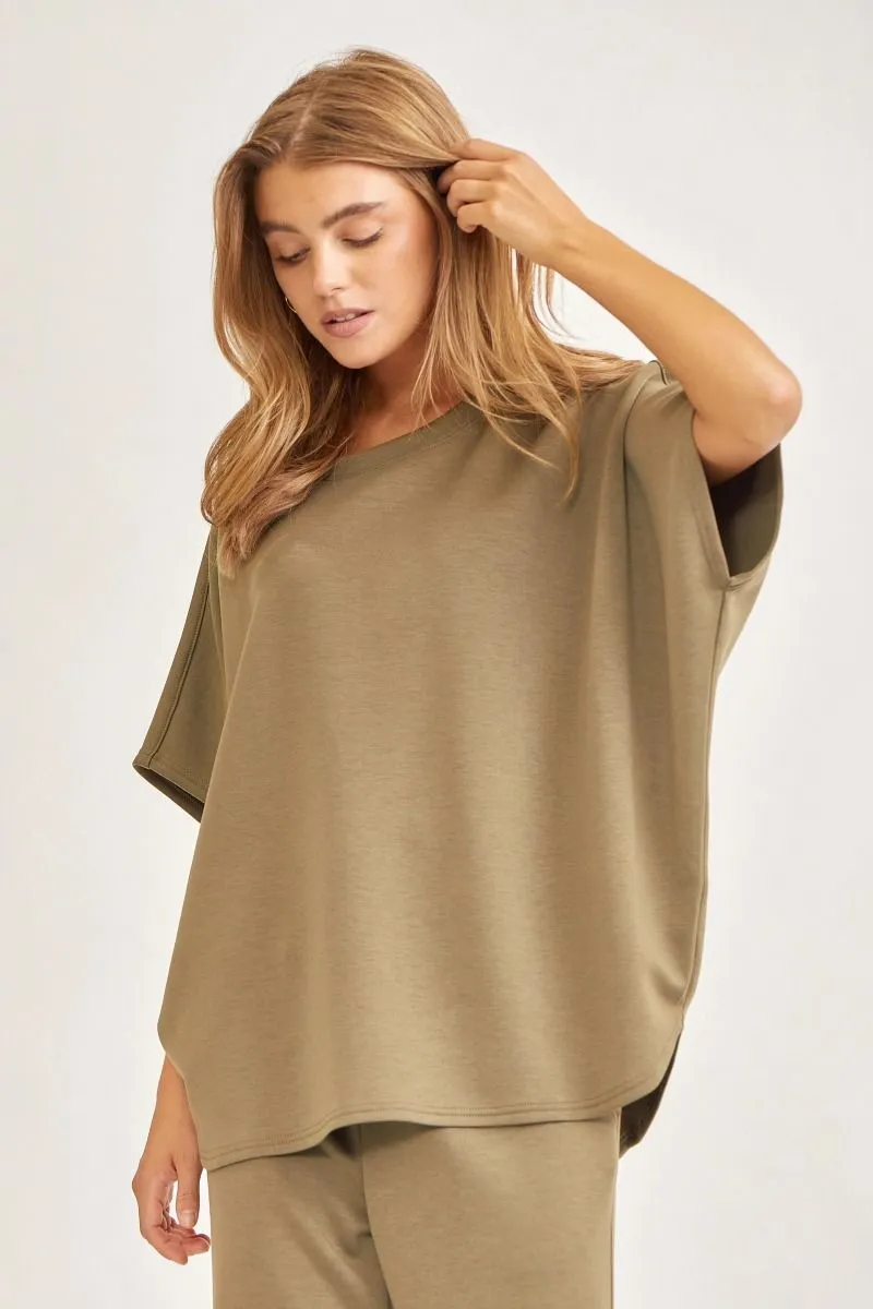 TPN Paris Comfy Girlie Buttery Soft Set-Olive