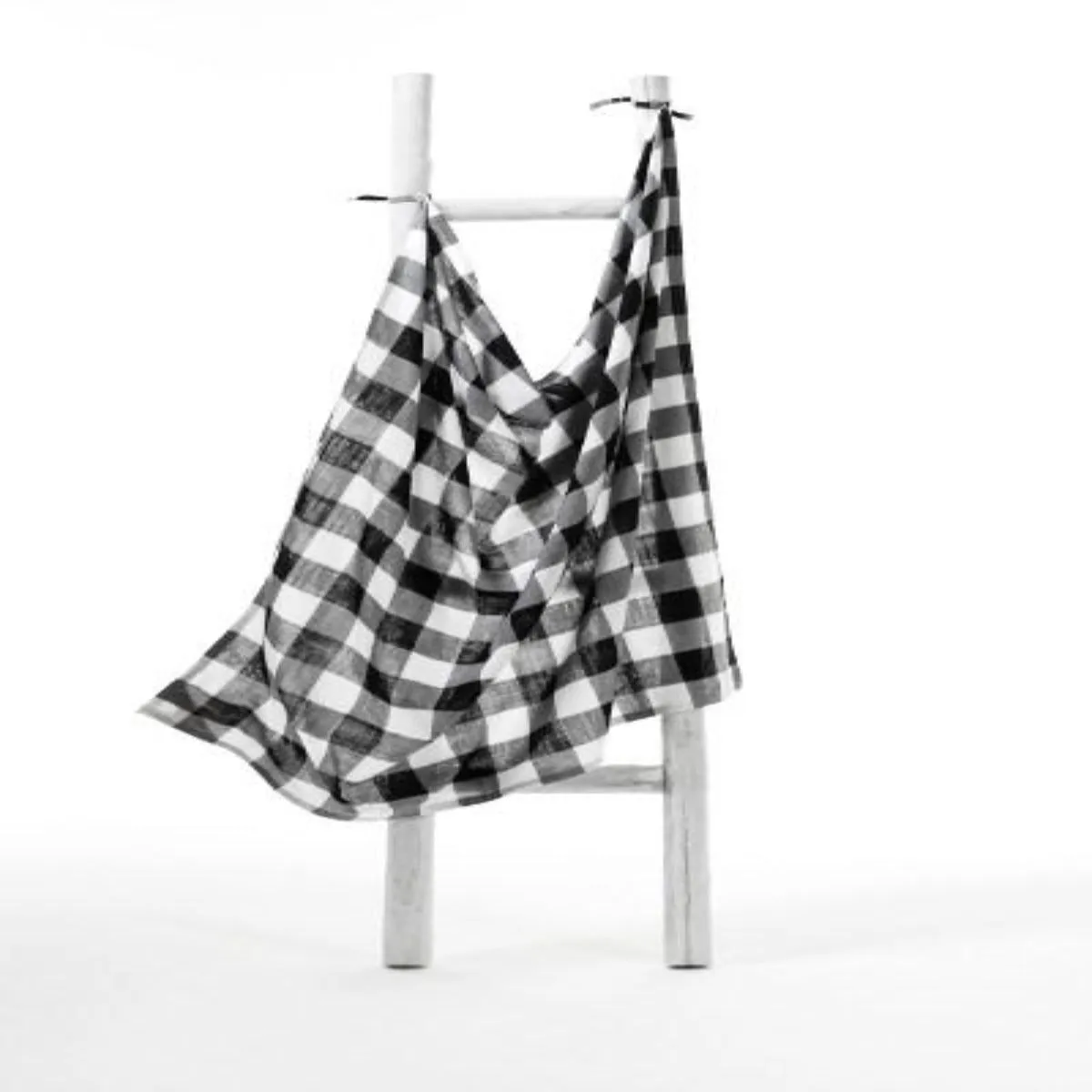 Travel Blanket - Monochrome Gingham