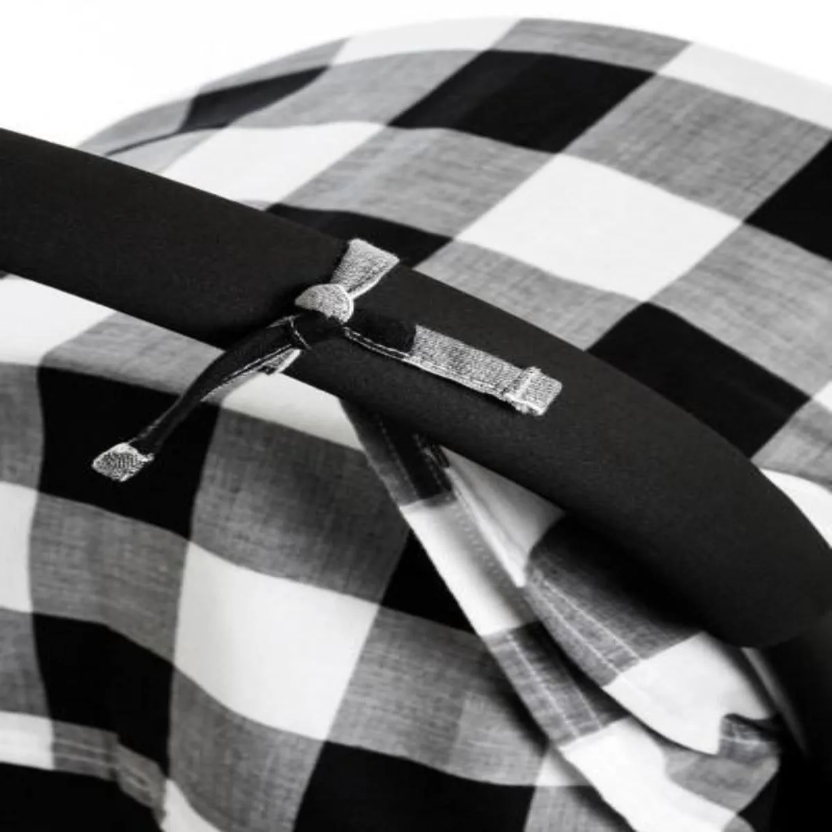 Travel Blanket - Monochrome Gingham