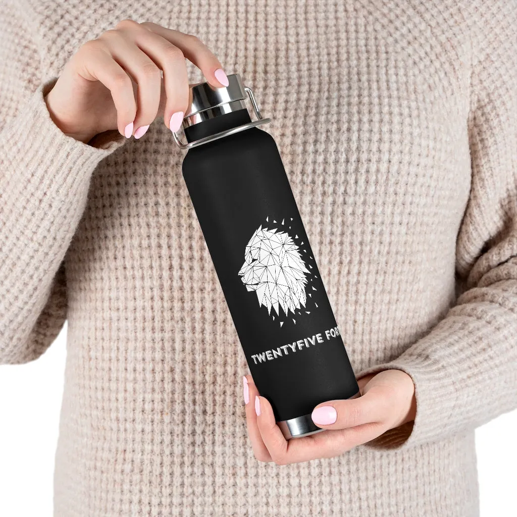 TwentyFiveForty Black Vacuum Insulated Bottle
