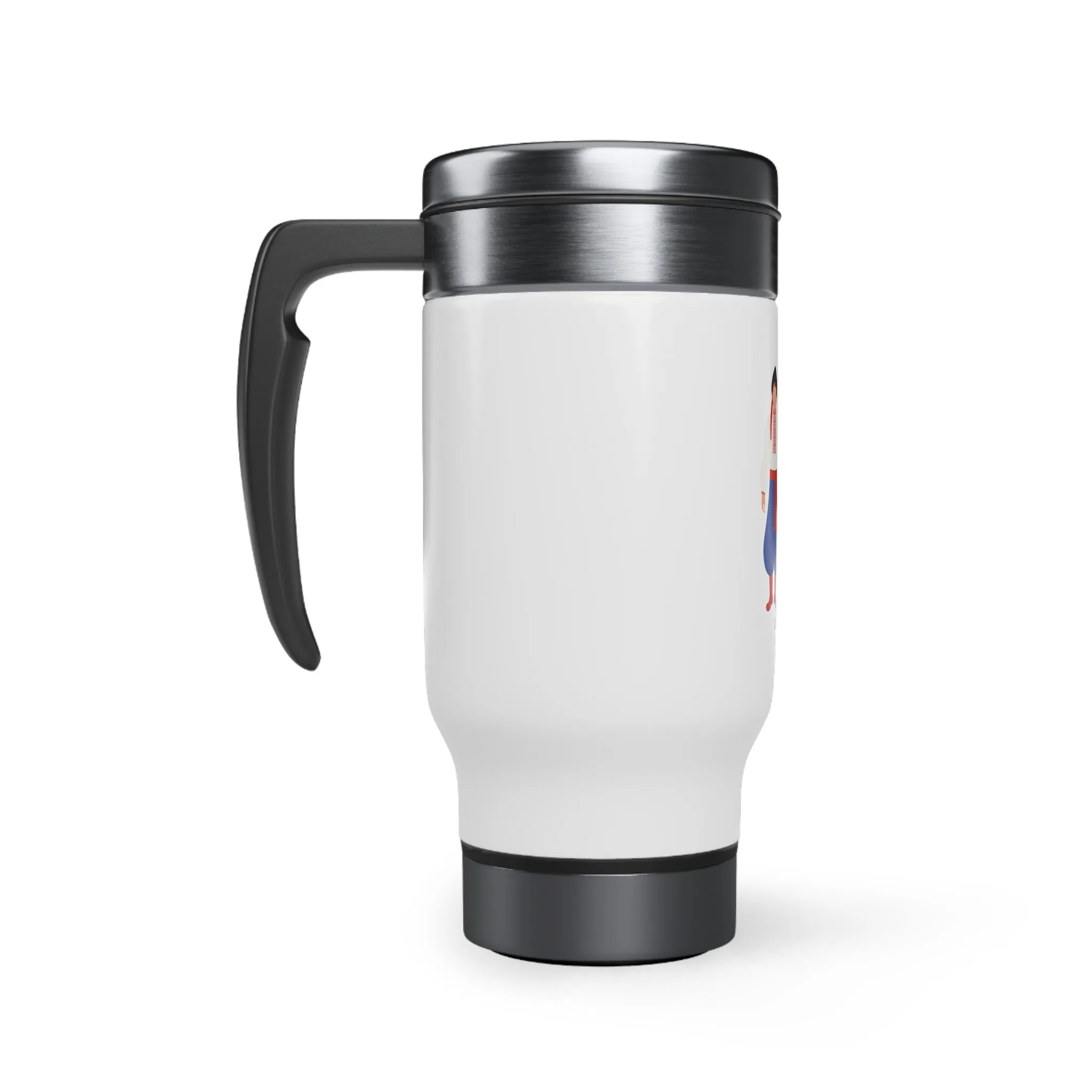 Ukraine Stainless Steel Travel Mug with Handle, 14oz
