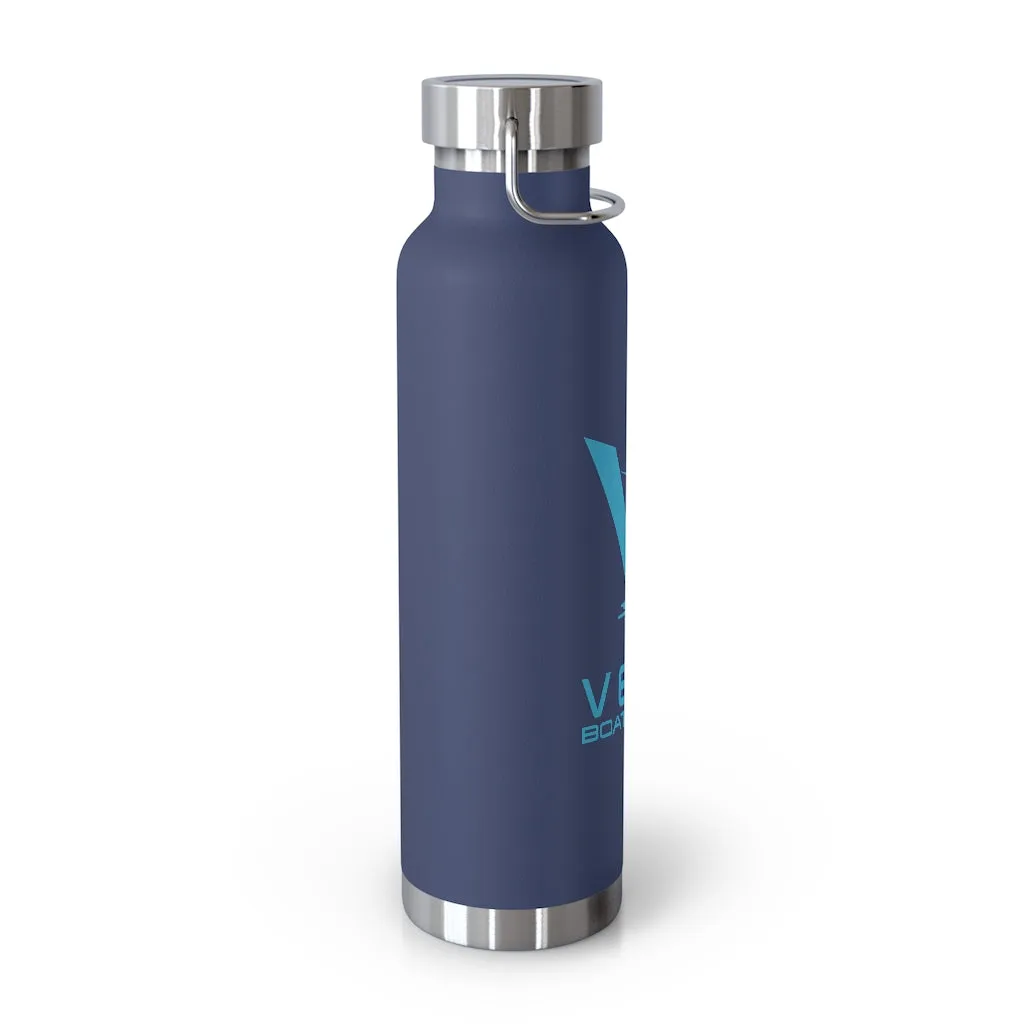 Vela Blue Logo 22oz Vacuum Insulated Bottle
