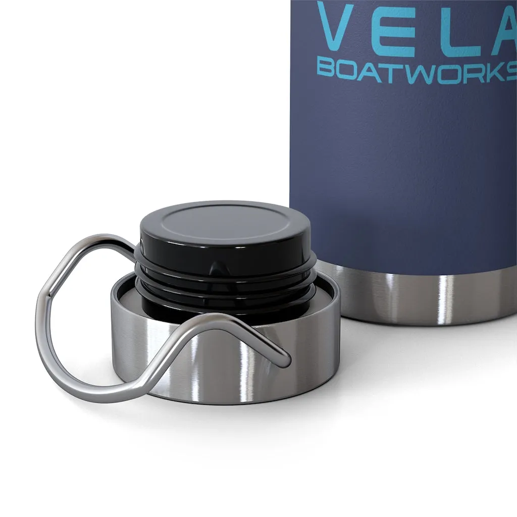 Vela Blue Logo 22oz Vacuum Insulated Bottle