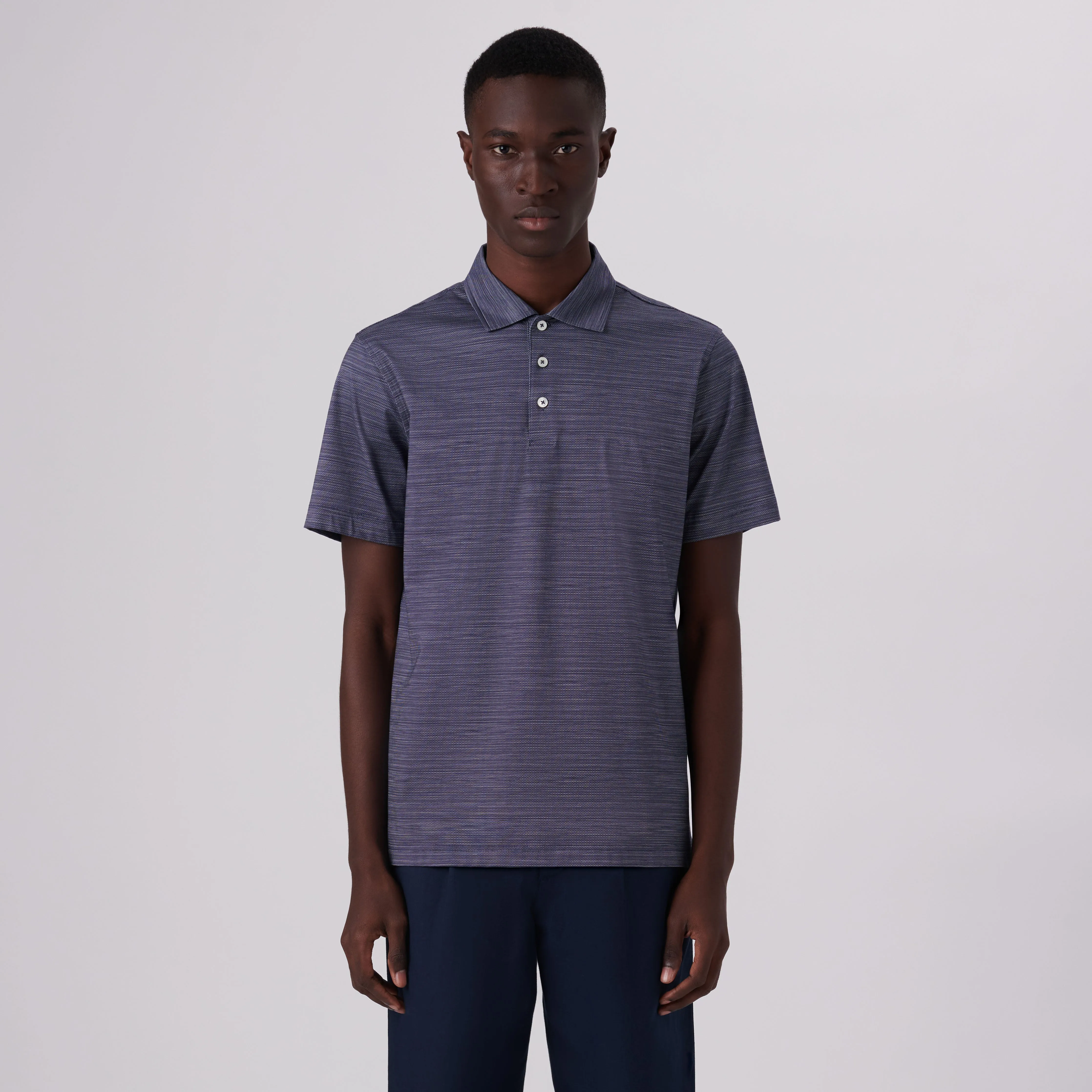 Victor Striated Print OoohCotton Polo