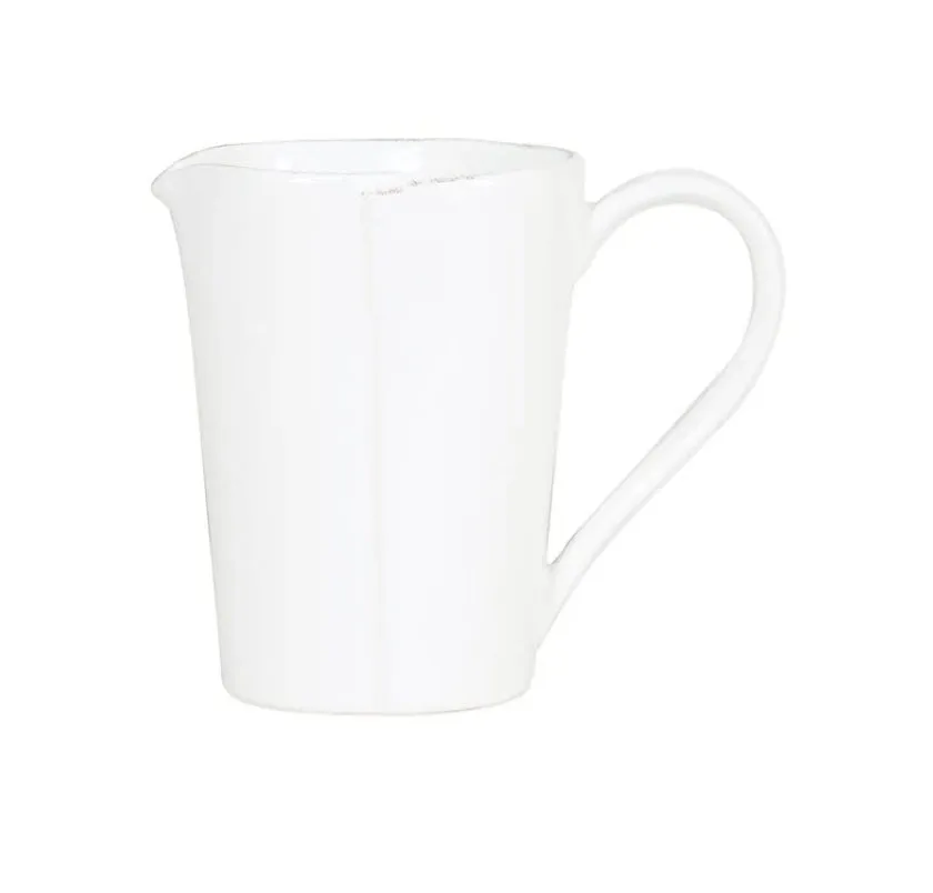 Vietri Melamine Lastra White Pitcher