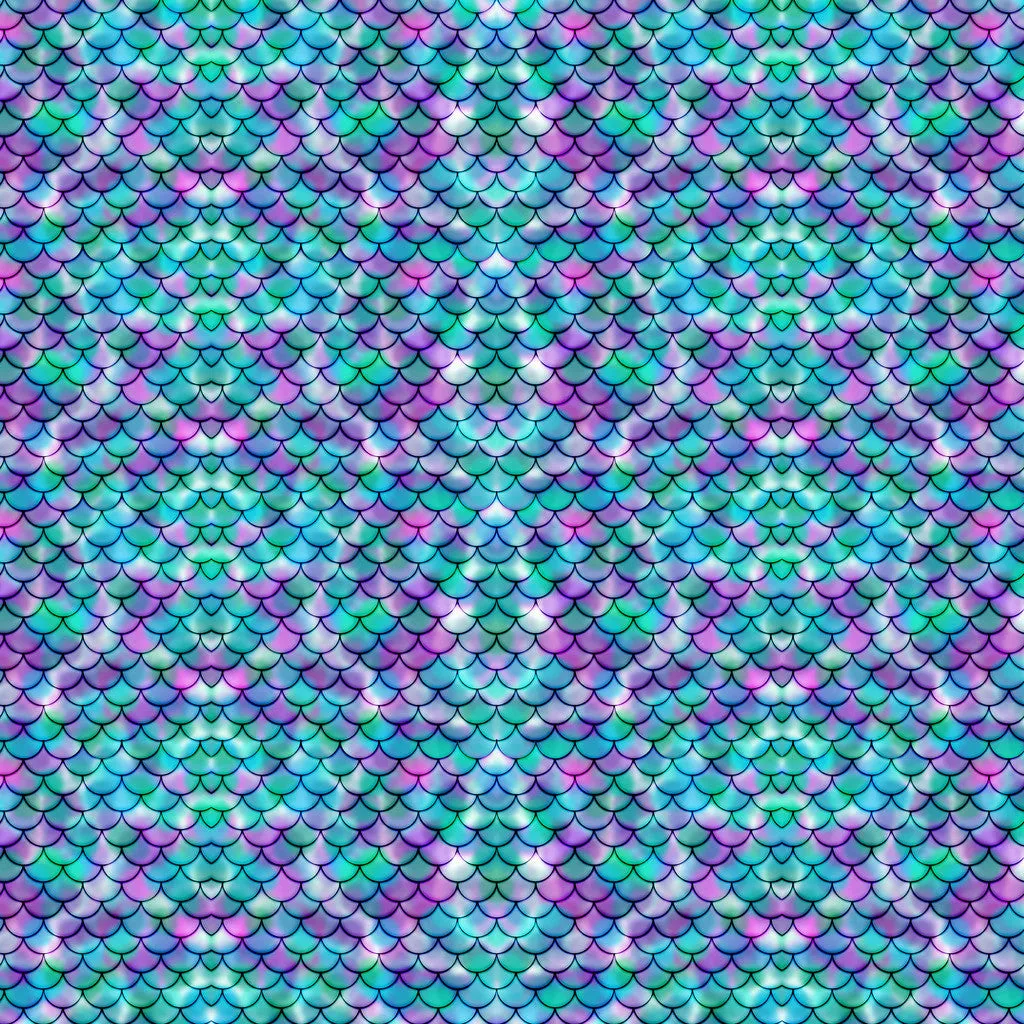 Vinyl Boutique Shop Craft Adhesive Small Scale Mermaid Tail Pattern Vinyl