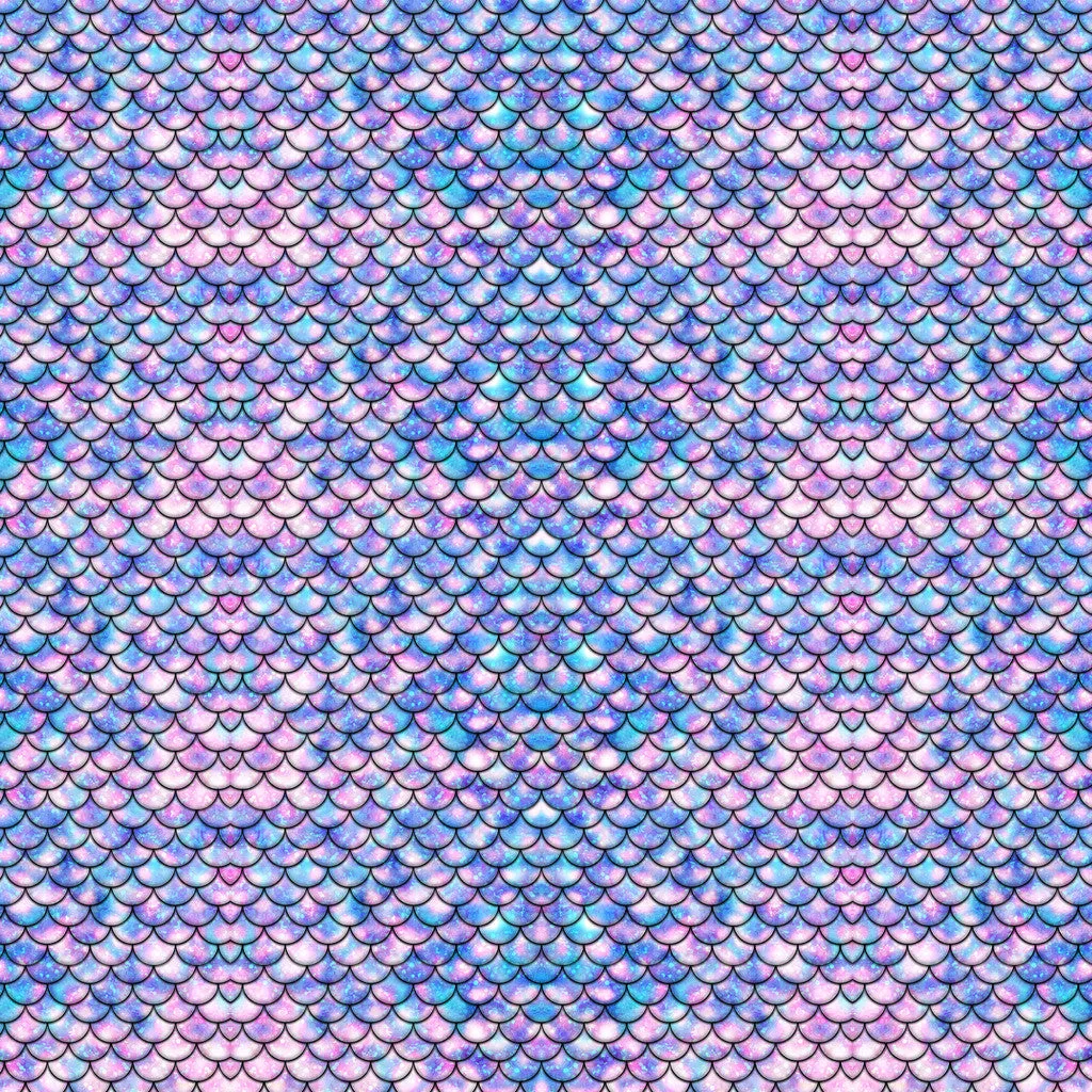 Vinyl Boutique Shop Craft Adhesive Small Scale Mermaid Tail Pattern Vinyl