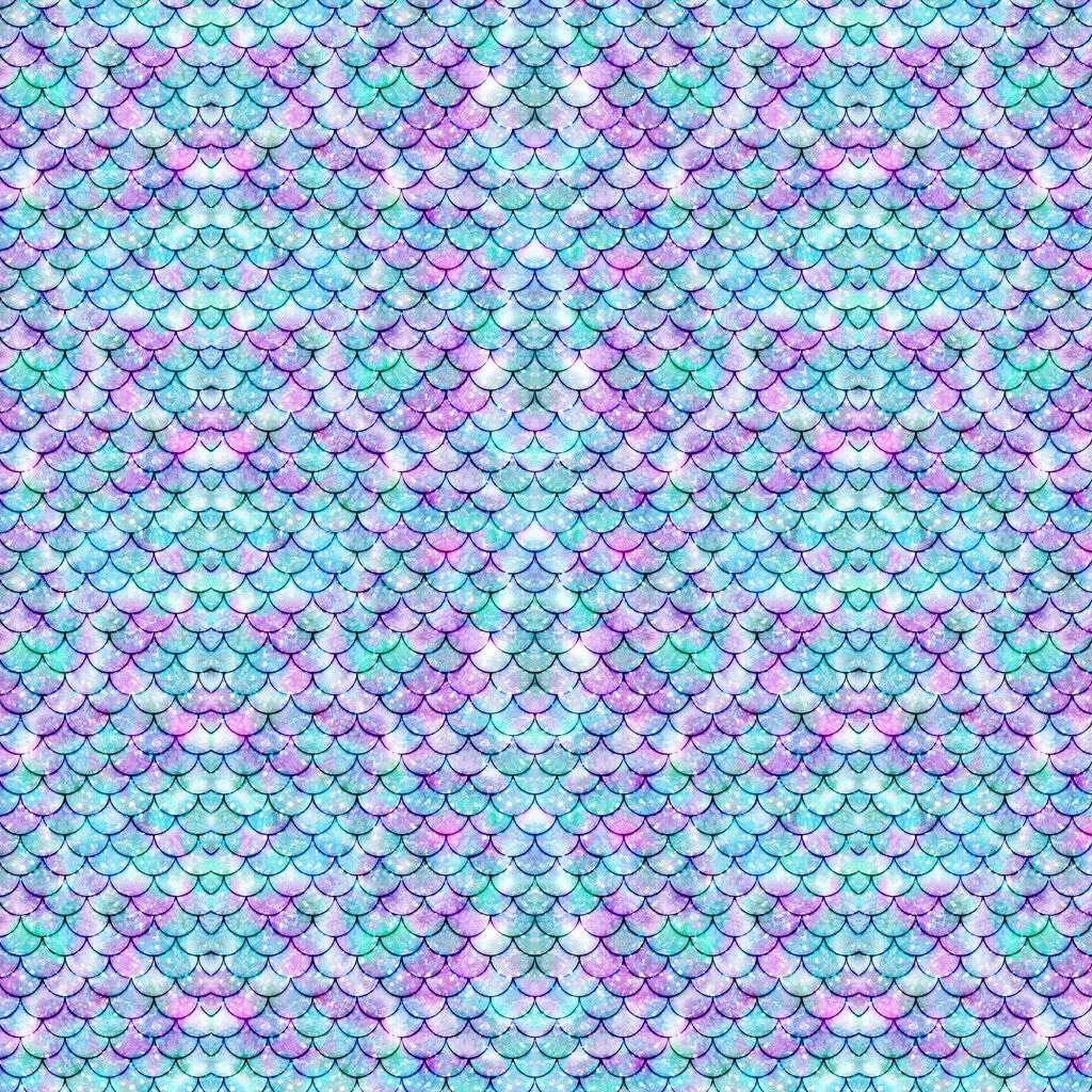 Vinyl Boutique Shop Craft Adhesive Small Scale Mermaid Tail Pattern Vinyl