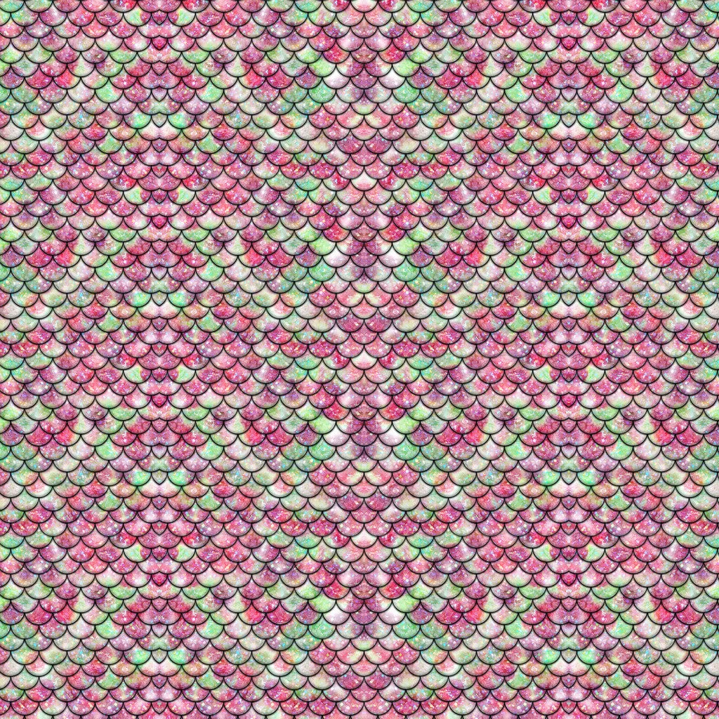 Vinyl Boutique Shop Craft Adhesive Small Scale Mermaid Tail Pattern Vinyl