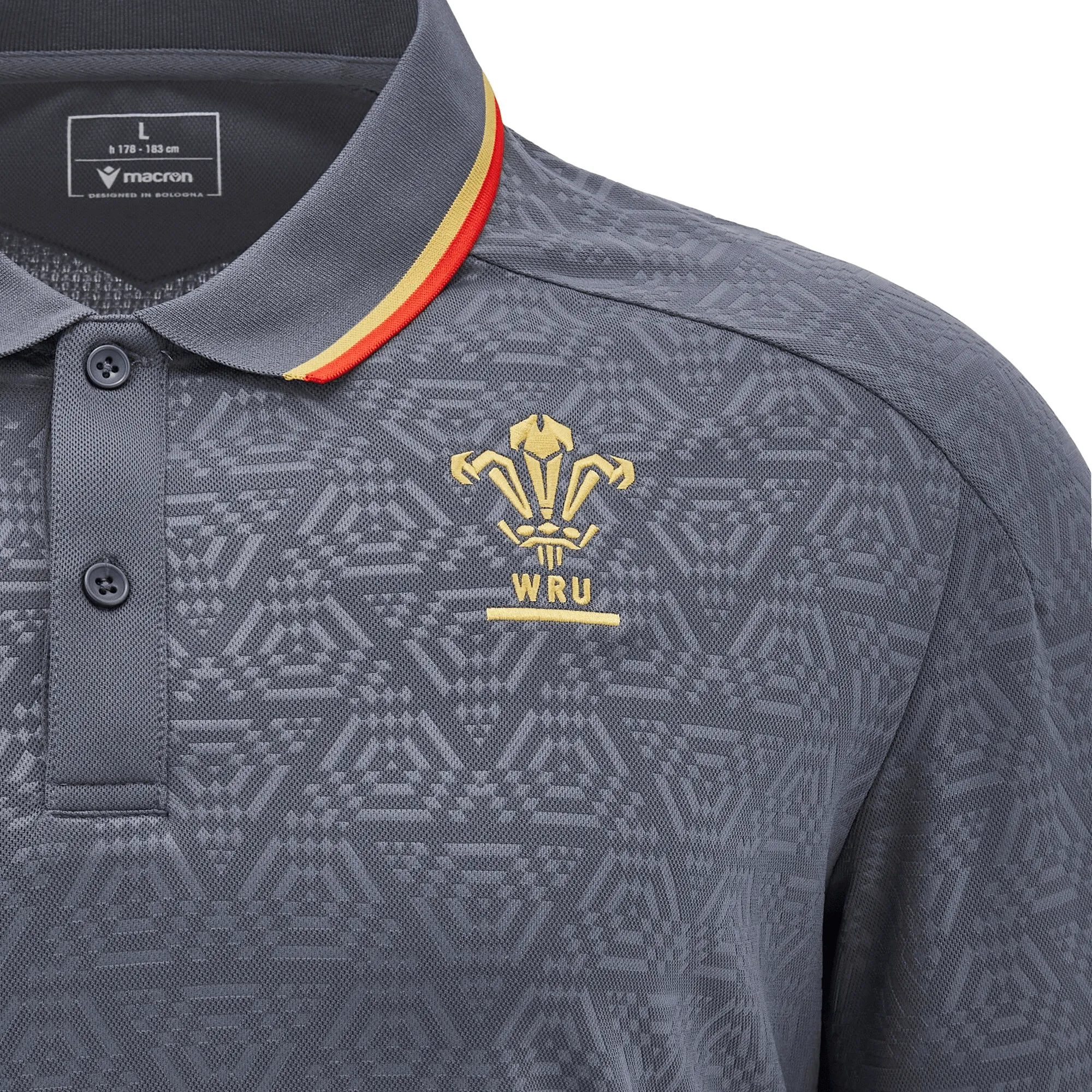 Wales 24/25 Travel Polo by Macron
