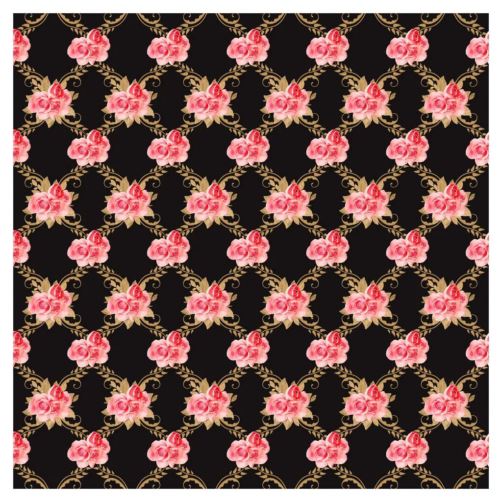 Wedding Golden Roses Heat Transfer Vinyl Sheet