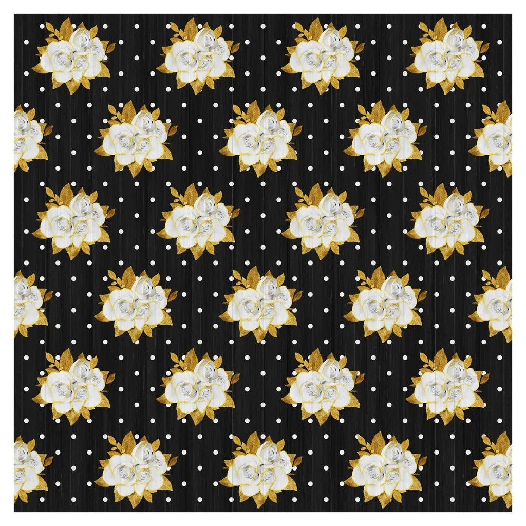 Wedding Golden Roses Heat Transfer Vinyl Sheet