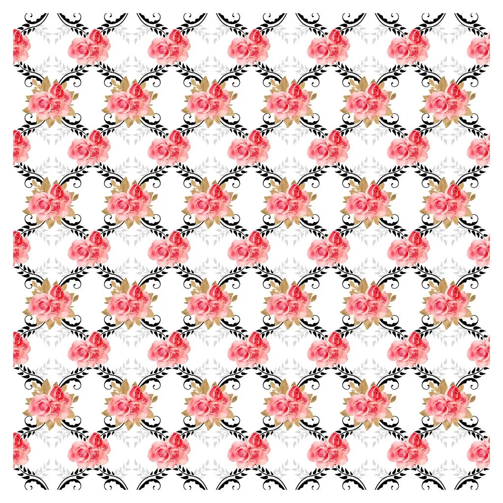 Wedding Golden Roses Heat Transfer Vinyl Sheet