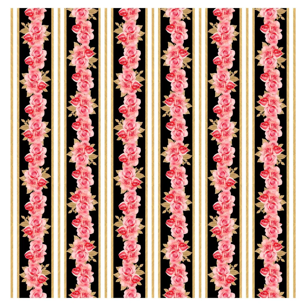 Wedding Golden Roses Heat Transfer Vinyl Sheet