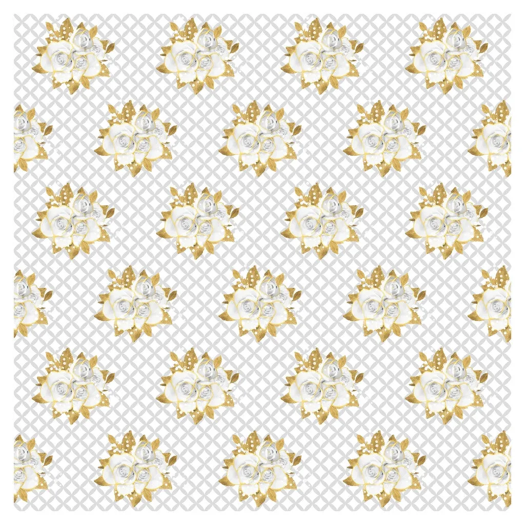 Wedding Golden Roses Heat Transfer Vinyl Sheet