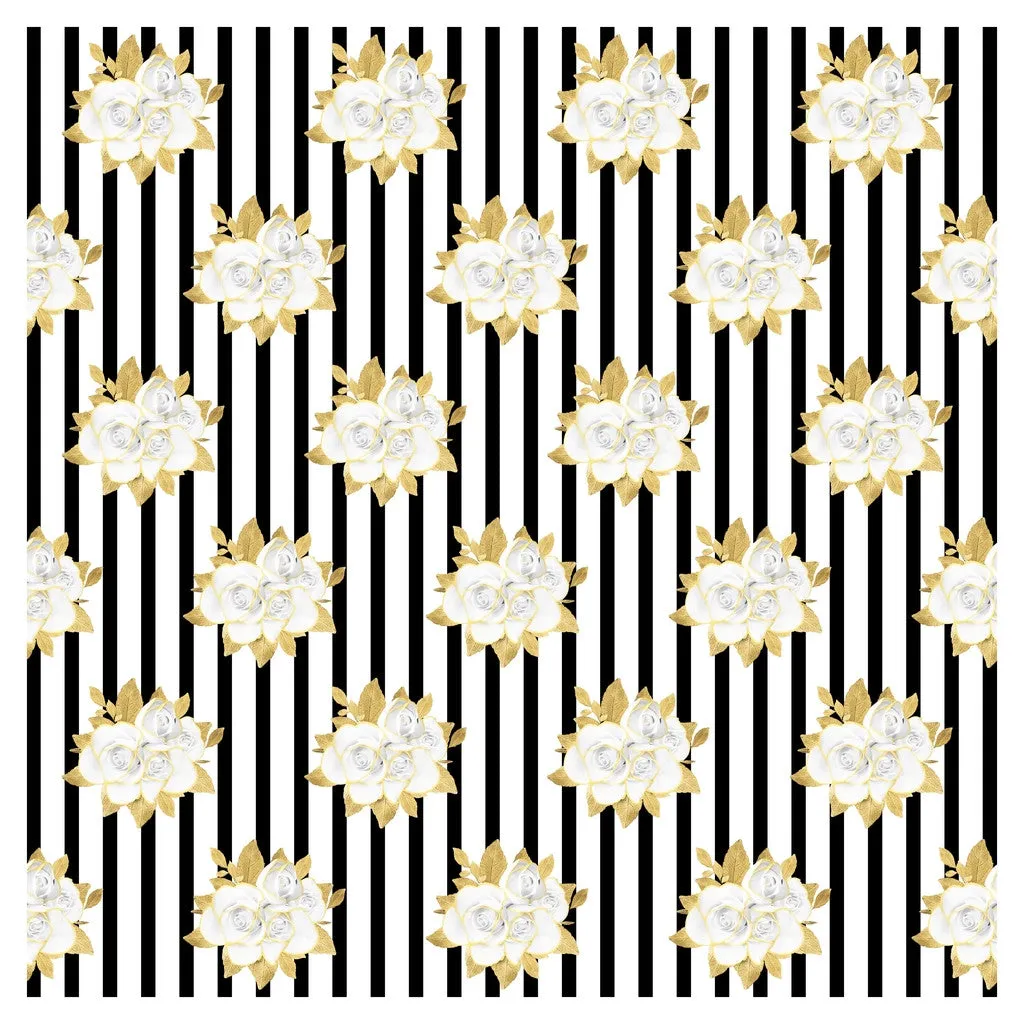 Wedding Golden Roses Heat Transfer Vinyl Sheet