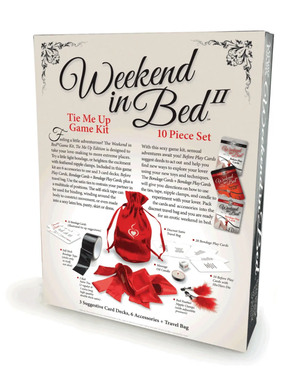 Weekend In Bed - Tie Me Up Game Kit