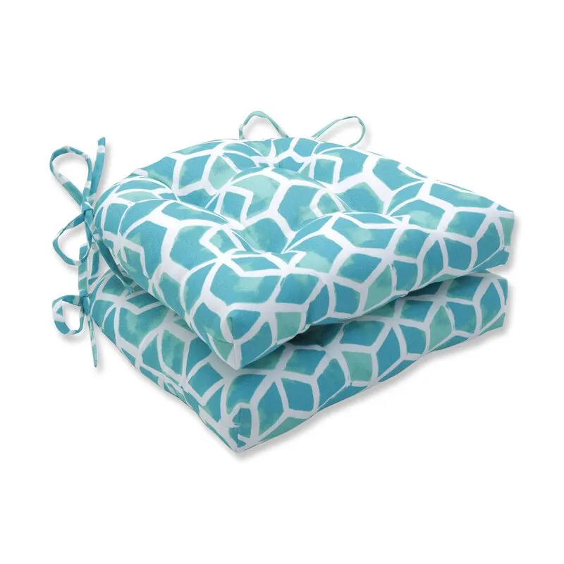 Williford Surfside Reversible Indoor/Outdoor Dining Chair Cushion (Set of 2) Retails $114 , Winner can buy 1 more set at winning bid!