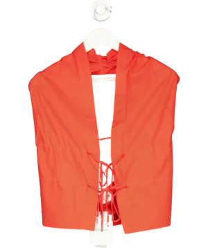 With Jean Orange Lindos Top UK XS/S