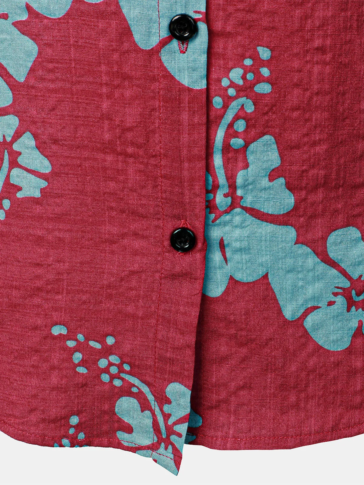 Women's Floral Print Blouse Flower Hawaiian Cotton Summer Aloha Short Sleeve Shirt