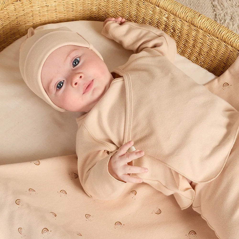 Wrap Top   Footed Pants Set | Shell