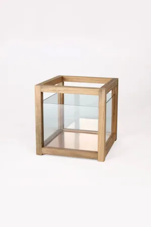 WZ Teak Hurricane Lantern- Square
