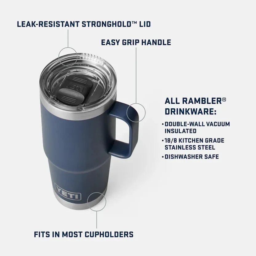 YETI Rambler 20 OZ (591ml) Travel Mug With Stronghold Lid - Seafoam