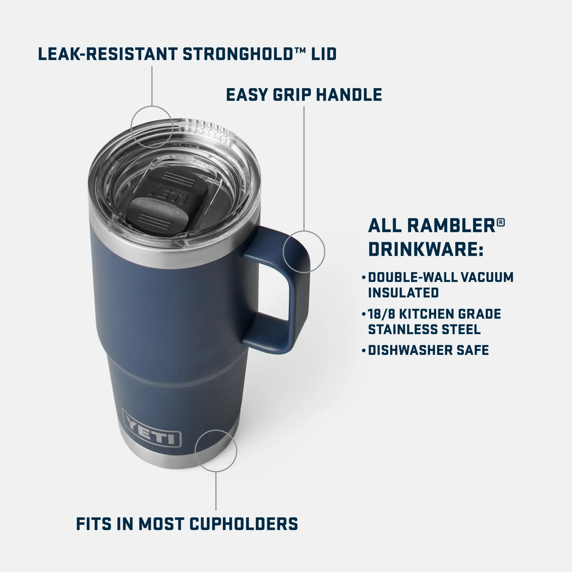 Yeti Rambler 20oz/591ml Travel Mug - Tropical Pink - Seasonal