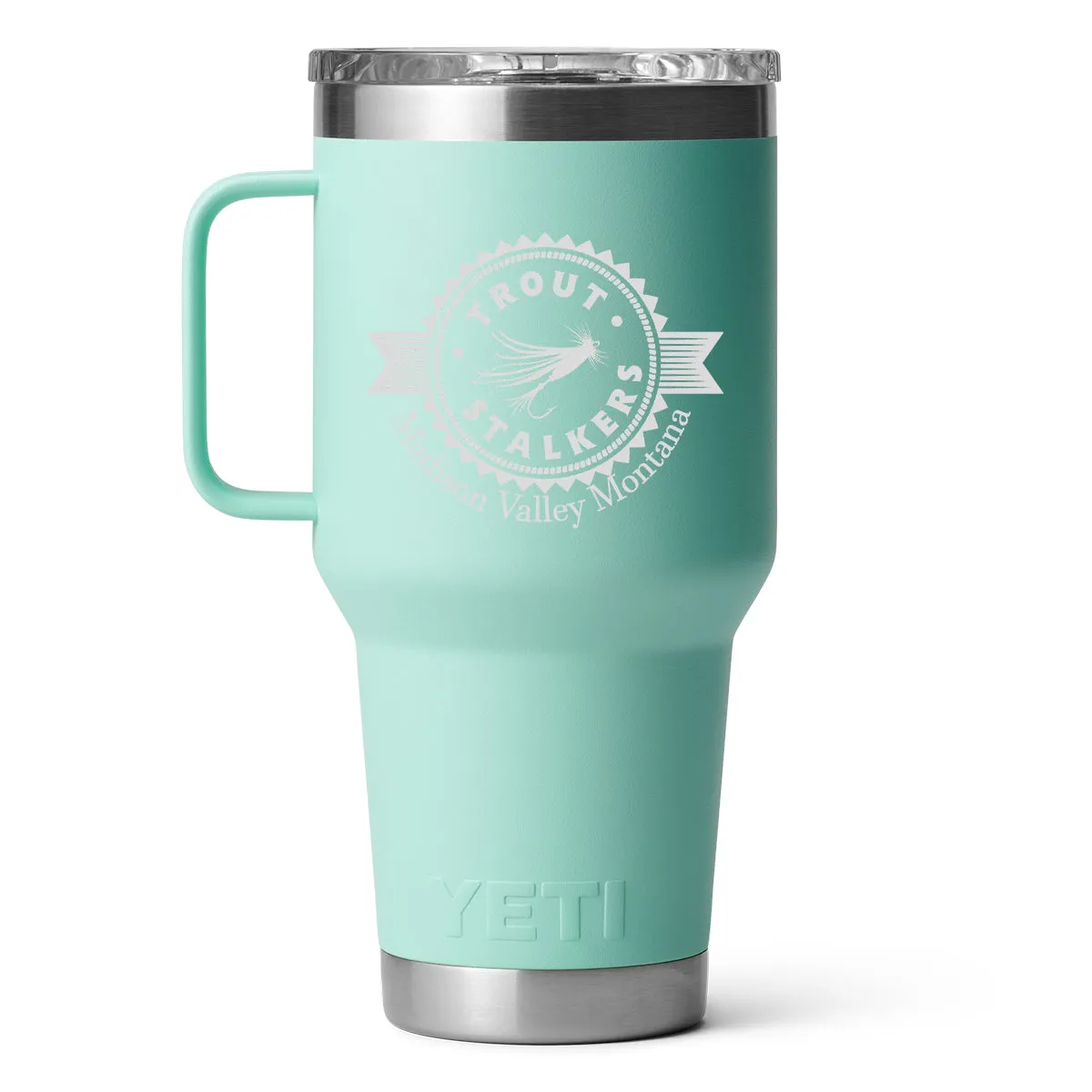 YETI Rambler 30oz Travel Mug MTS Logo Seafoam